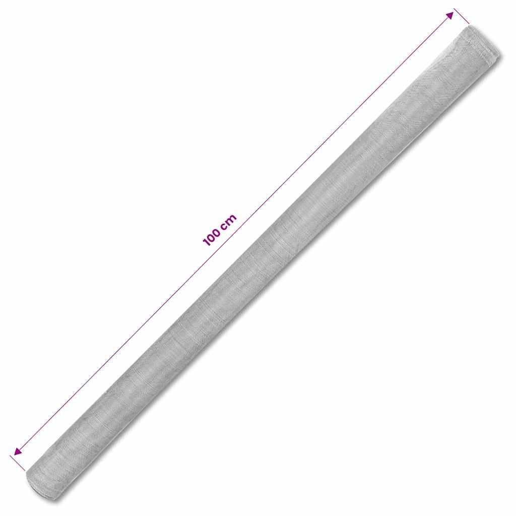 Aluminum Mesh Screen 39.4"x196.9" Silver T6234