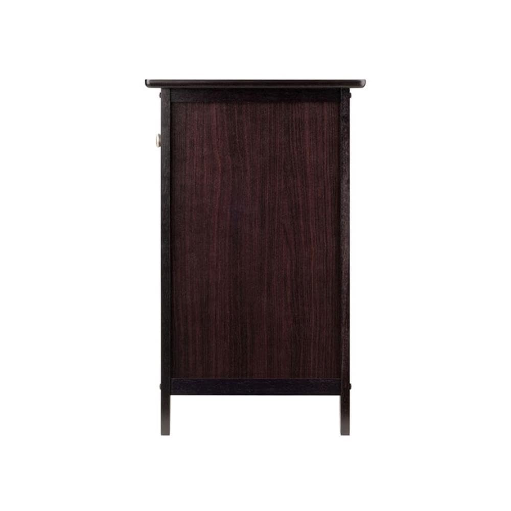 2 Piece Wood Nightstand Set with Cabinet and Drawer J21005