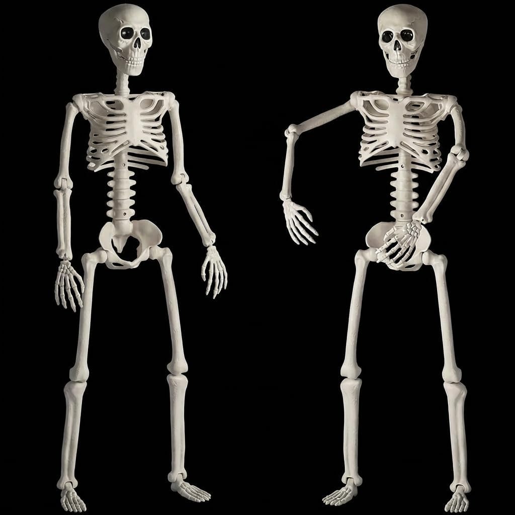 2 Pack 67" Posable Skeleton with Movable Joints V234