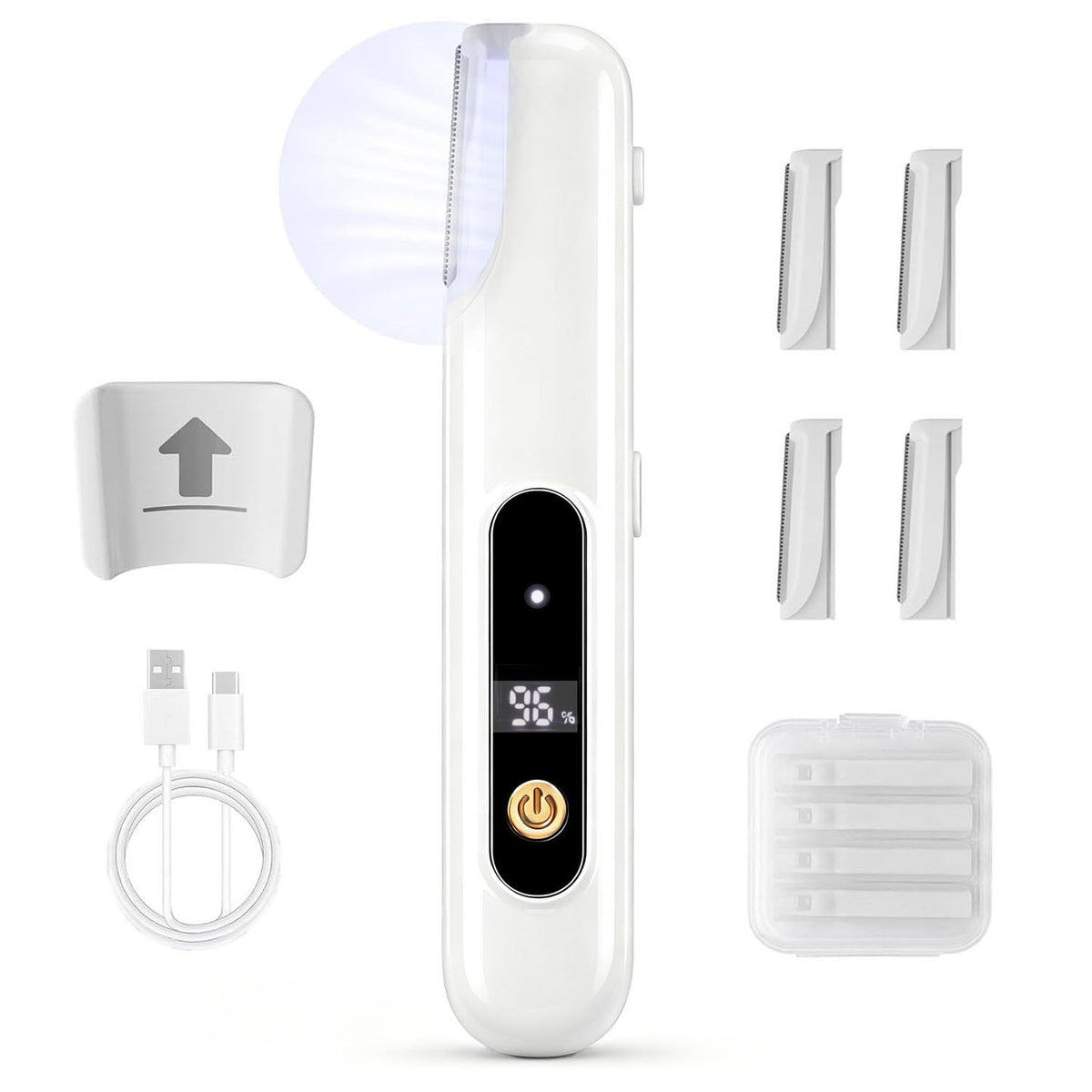 Sonic Dermaplane Razor with 5 Refill Blades B662
