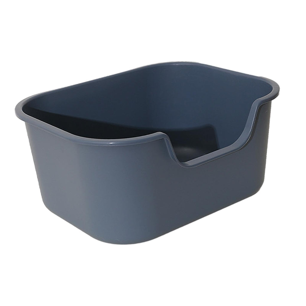 Open Top Cat Litter Tray with High Sides, Gray Q5621