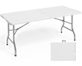 6.1 FT White Folding Table with Carrying Handle B3542