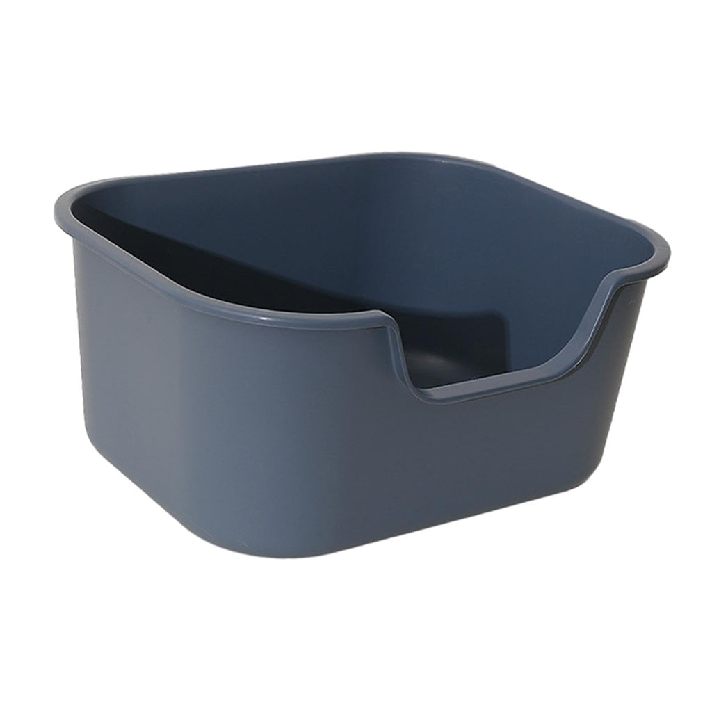 Open Top Cat Litter Tray with High Sides, Gray Q5621