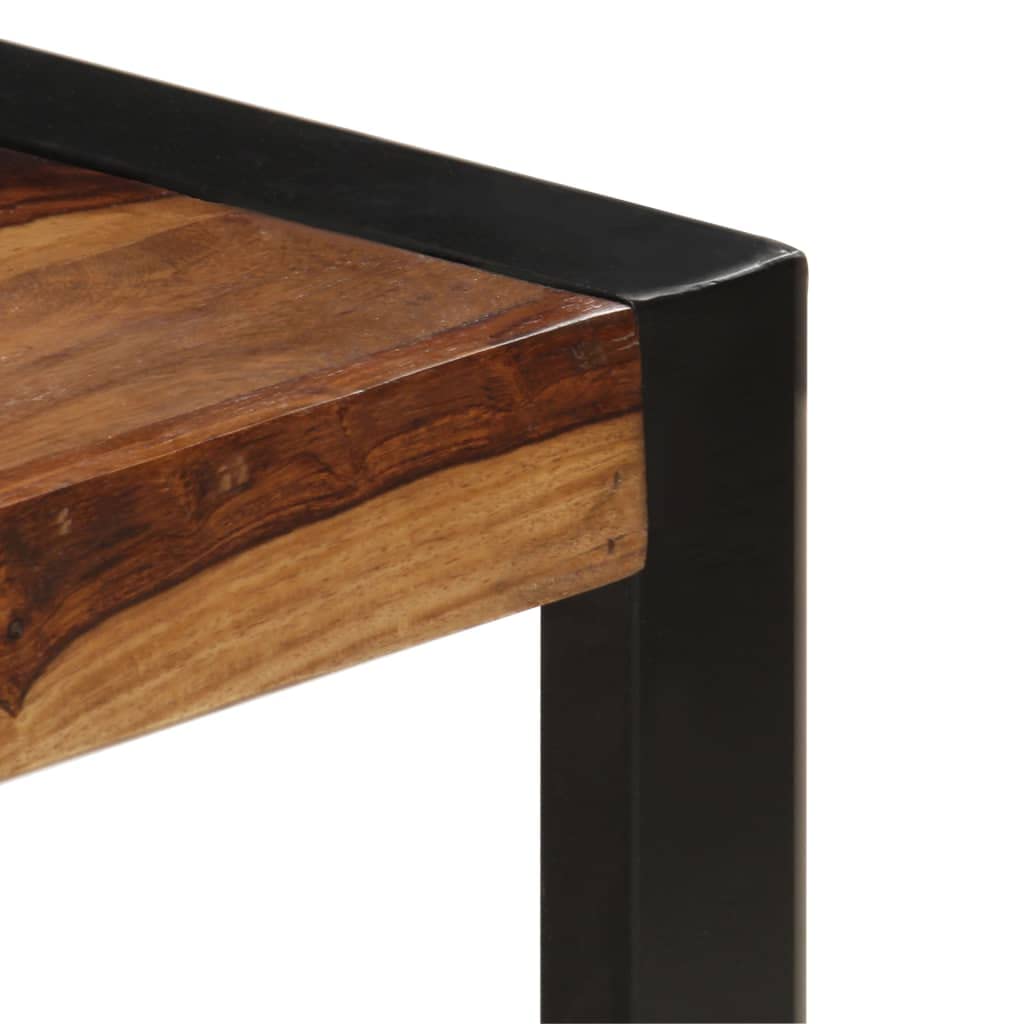 Farmhouse Coffee Table with Storage Cabinets Solid Sheesham Wood Z511