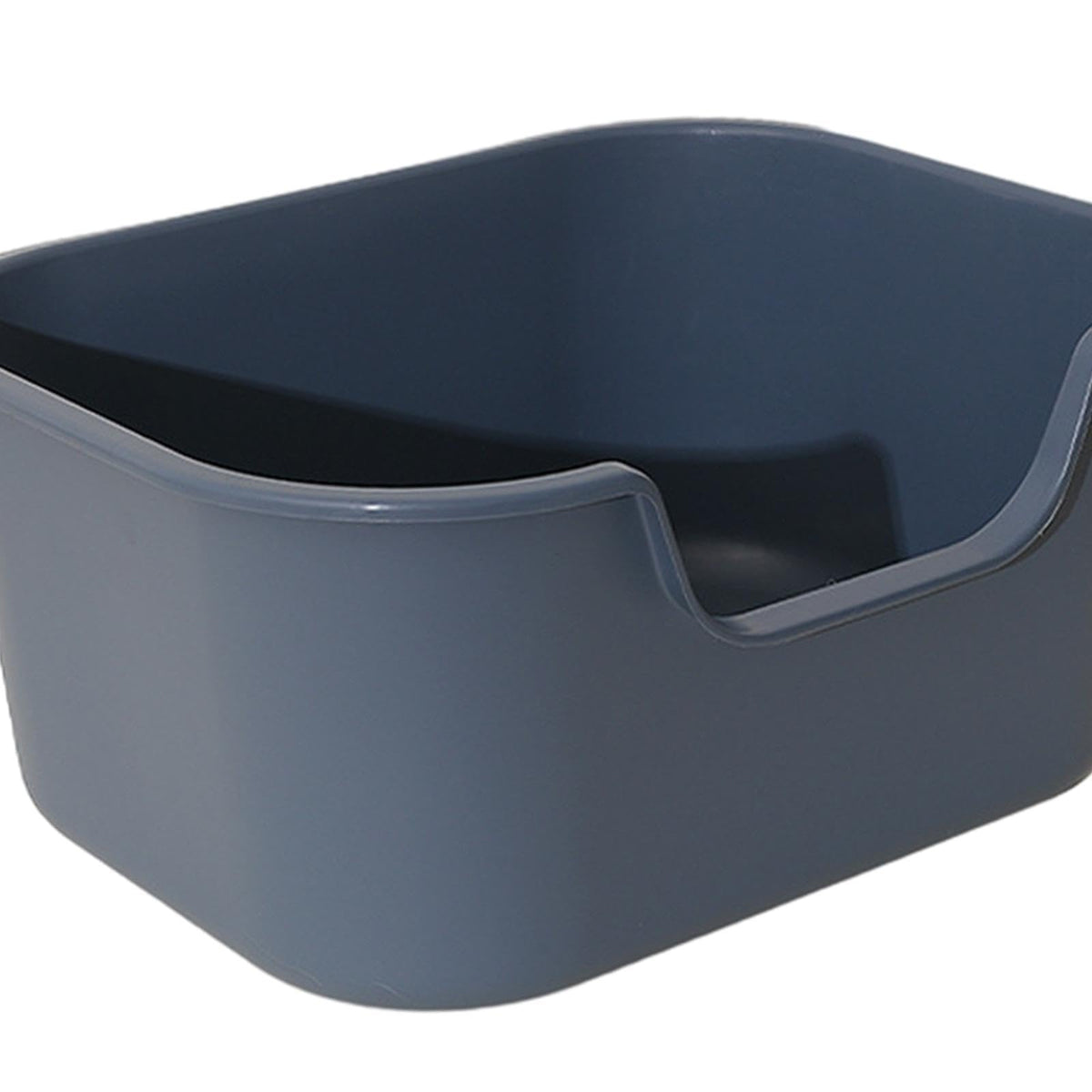 Open Top Cat Litter Tray with High Sides, Gray Q5621