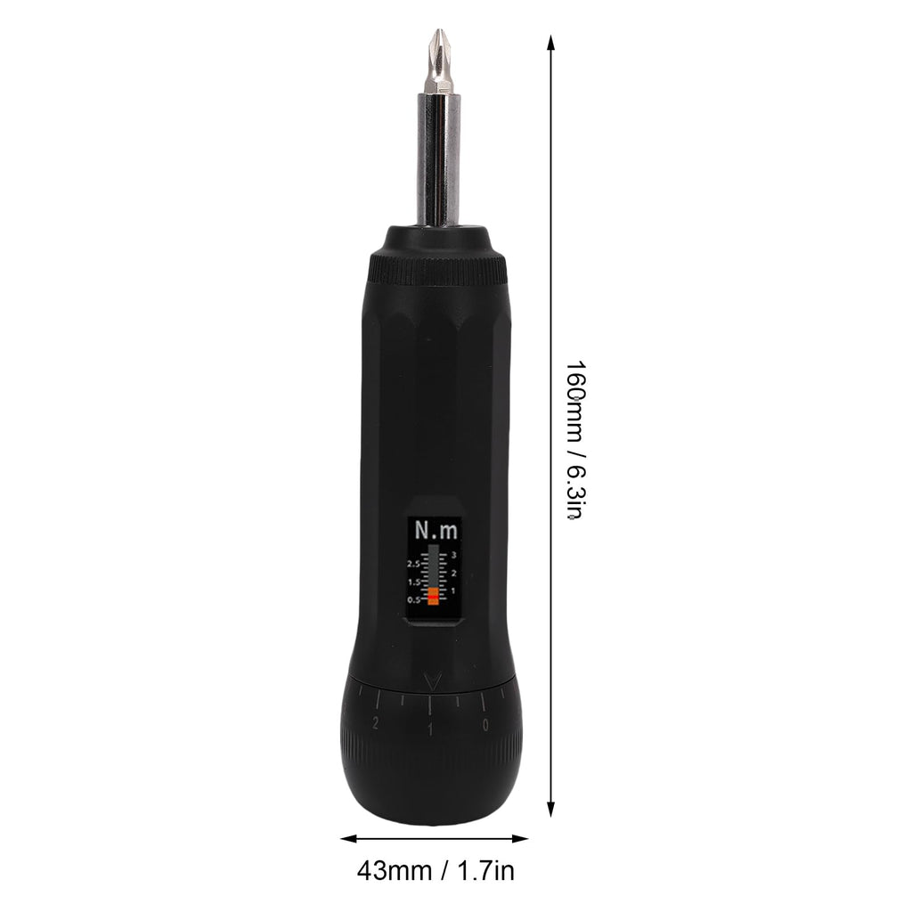 Torque Screwdriver Set 0.5-3N.m 1/4 Inch Drive with S2 Bits V7557