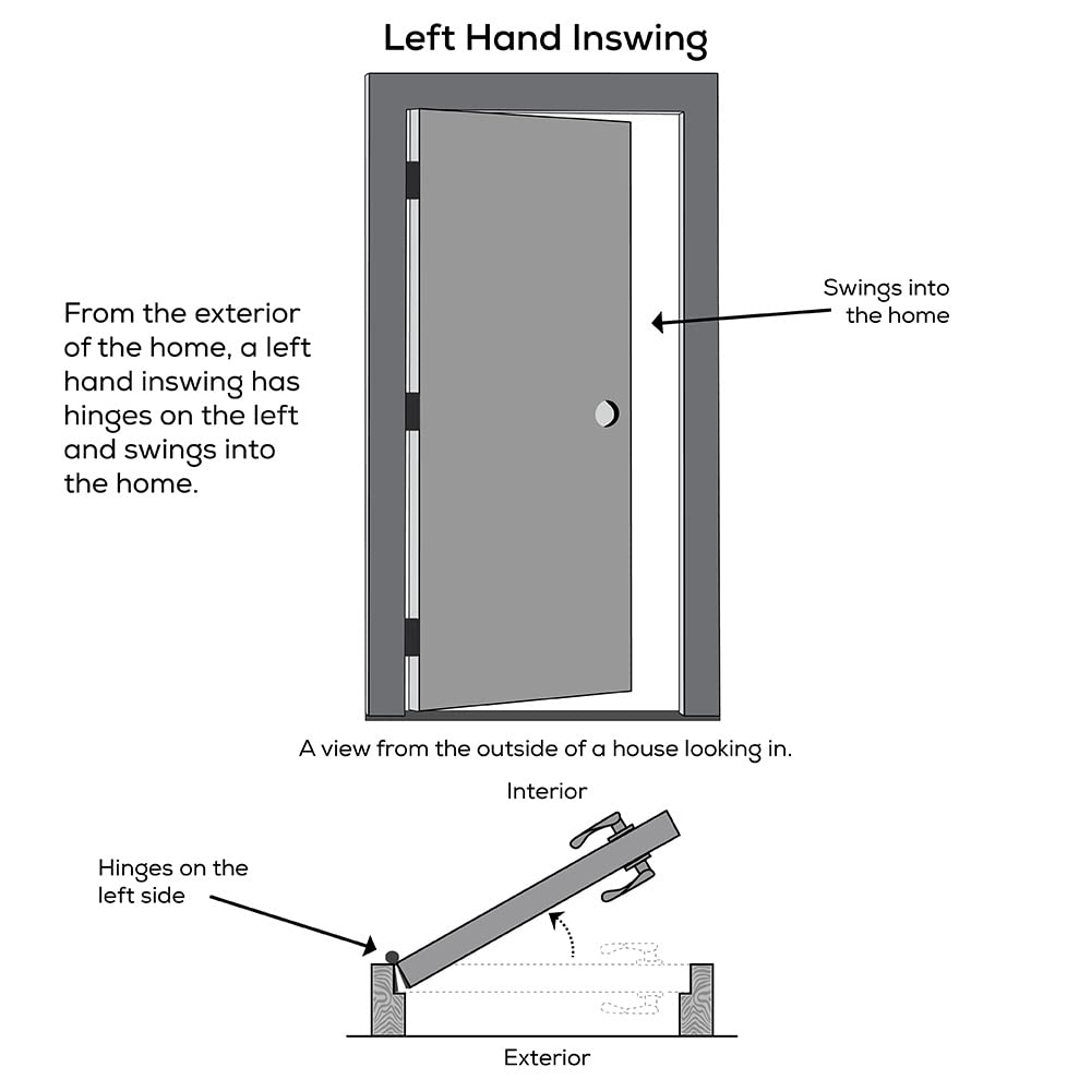 Steel Left-Hand Inswing 1/4 Lite 4-Panel Prehung Front Door 36" x 80" B692