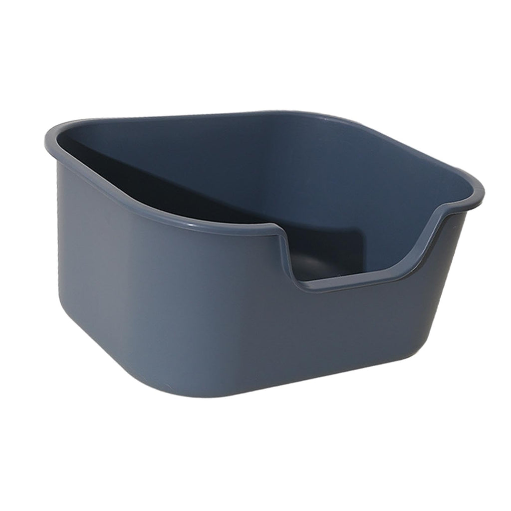 Open Top Cat Litter Tray with High Sides, Gray Q5621