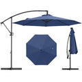 10 FT Navy Offset Cantilever Umbrella T73358
