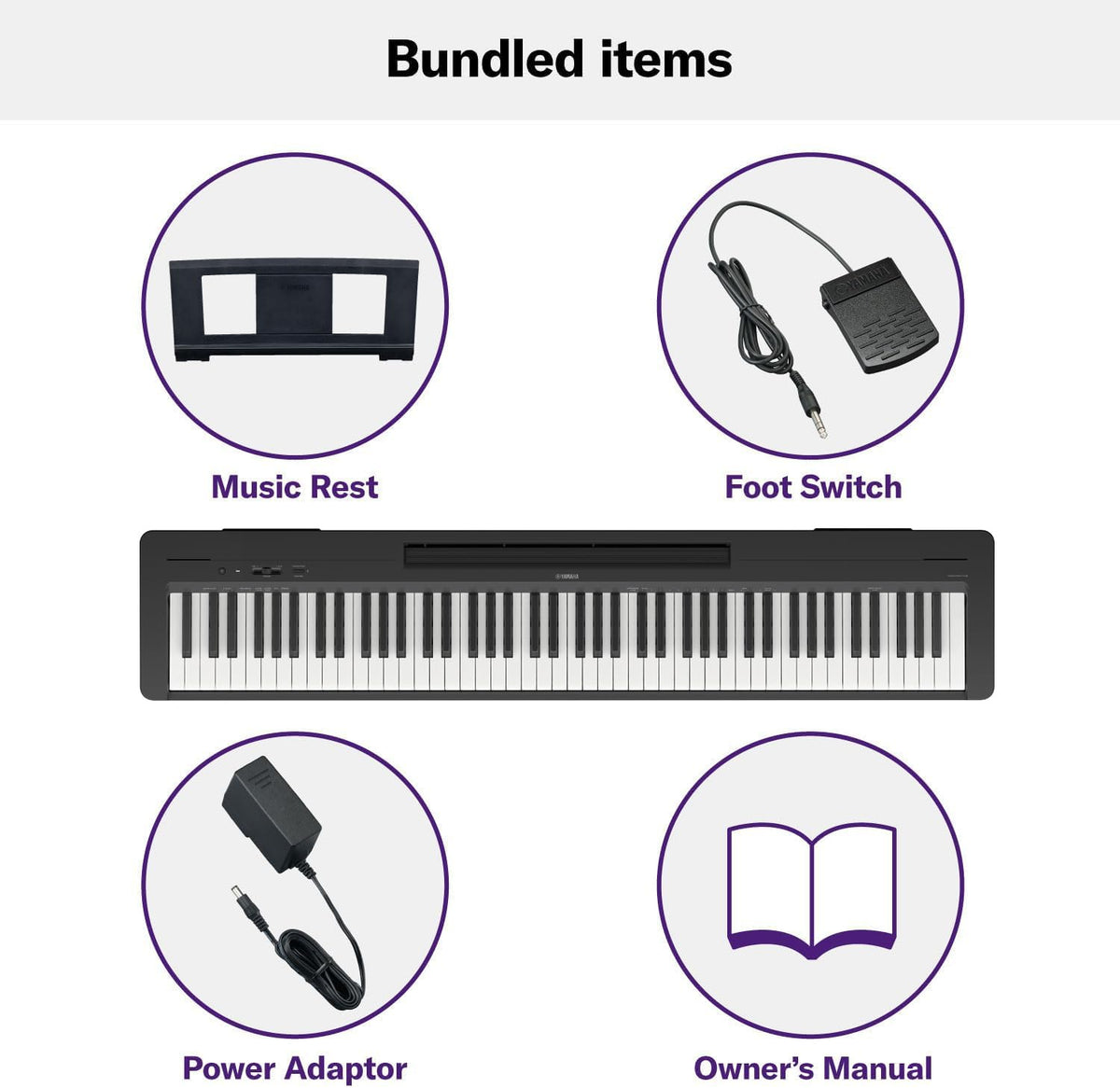 88-Key Digital Piano with Weighted Keys B770941