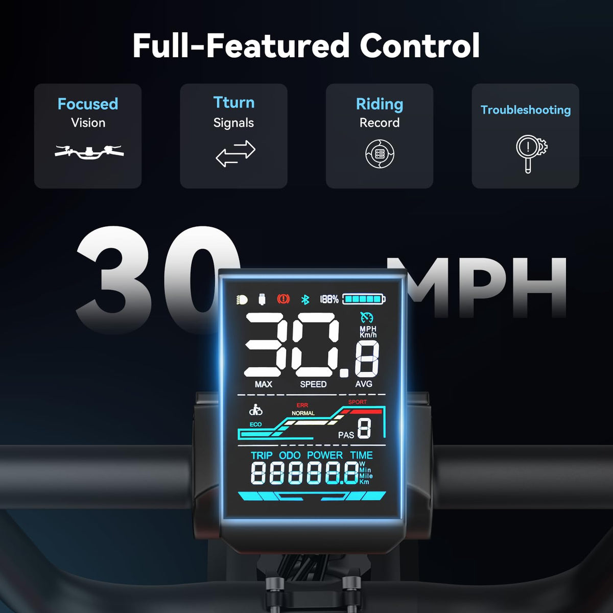 1500W Electric Bike 20'' Fat Tire W3555