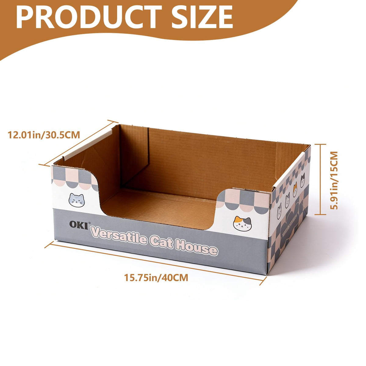 3-Pack Disposable Cat Litter Box with Scoop D2537