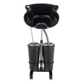 Portable Shampoo Basin with 2 Water Buckets, Black J40137
