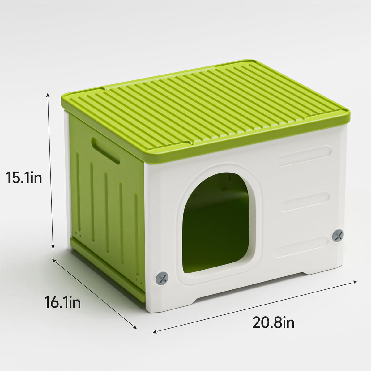 Plastic Stackable Weatherproof Elevated Cat House U517