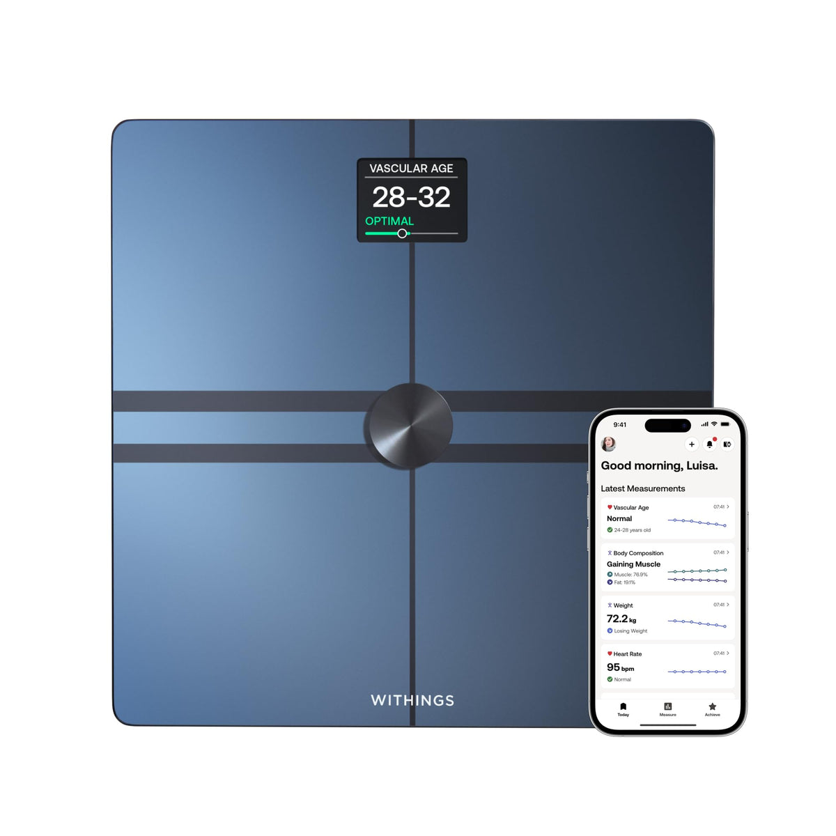 Wi-Fi Bluetooth Body Weight Scale Y76099