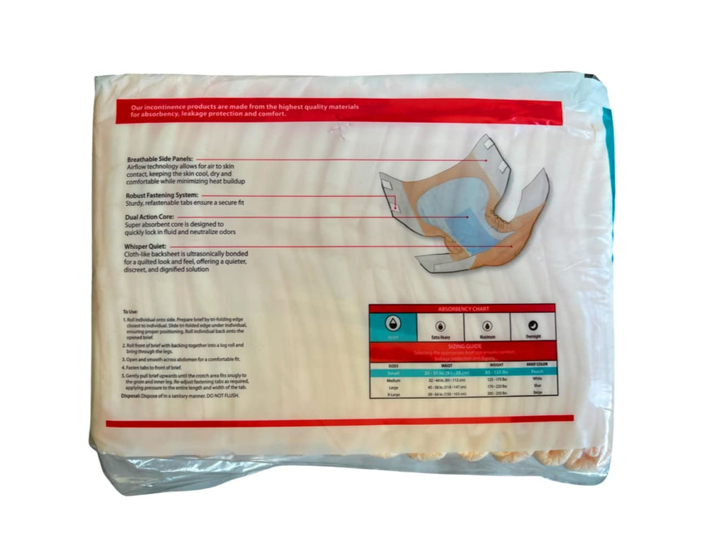 Blue Small Incontinence Brief Pack of 12 V5261