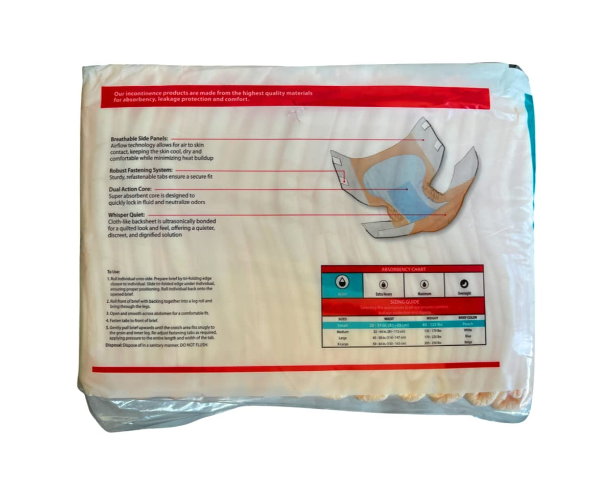 Blue Small Incontinence Brief Pack of 12 V5261