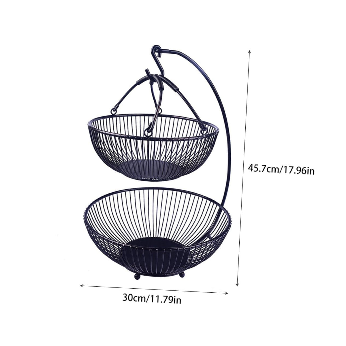 Double Layer Iron Fruit Basket E544336