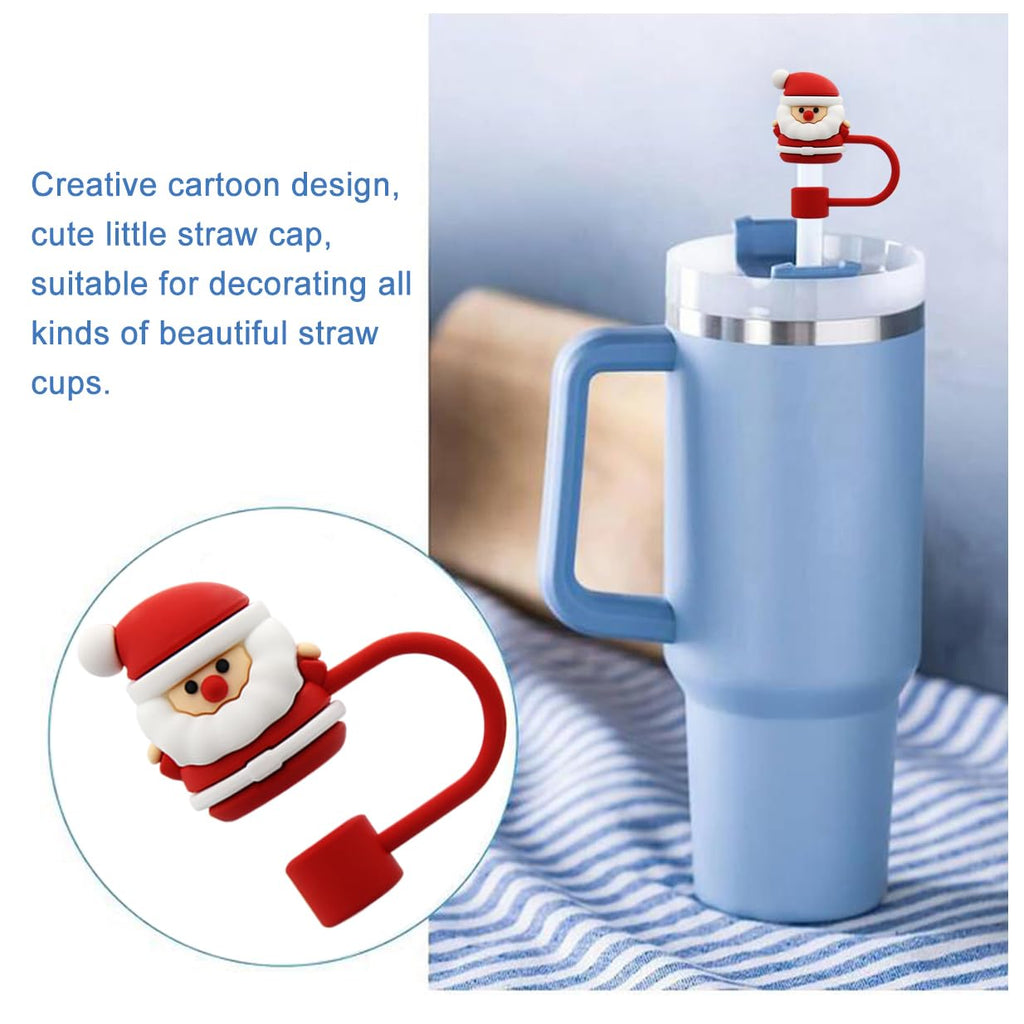 Straw Cover Cap for 30&40 Oz Tumbler, 10mm Reusable Straw Tips Lids Y7000