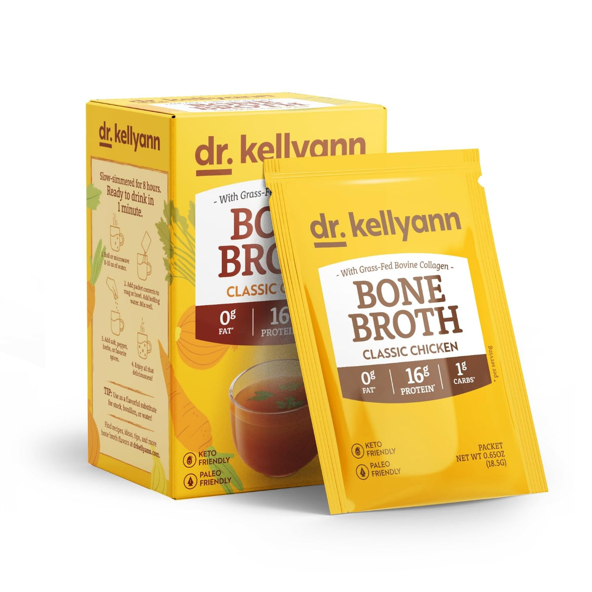 French Onion Bone Broth Packets 14 Servings D24694