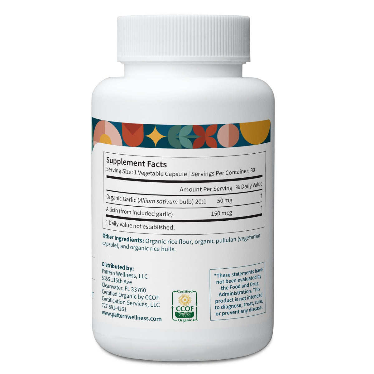 Organic Garlic Supplement 30 Capsules Q447749