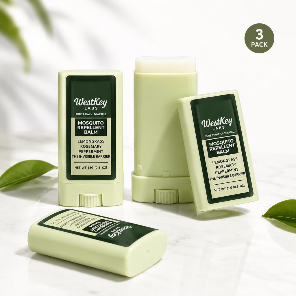 Mosquito Repellent Balm Stick 3-Pack 0.5oz DEET-Free Plant-Based Q269410