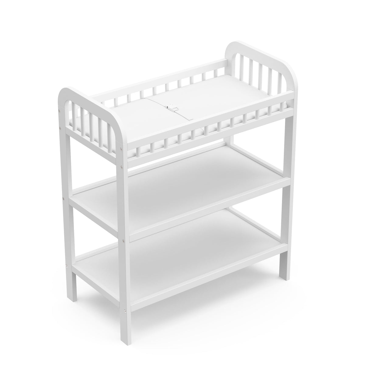 White Changing Table with Changing Pad J410