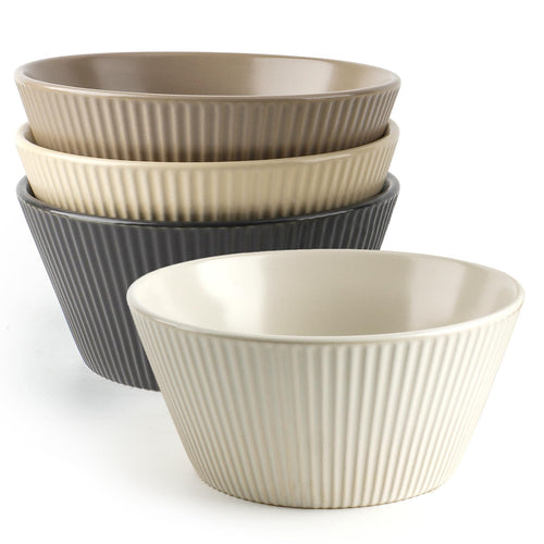 16 OZ Cereal Bowls Set of 4 and 8.5" Serving Bowls Set of 4 T761