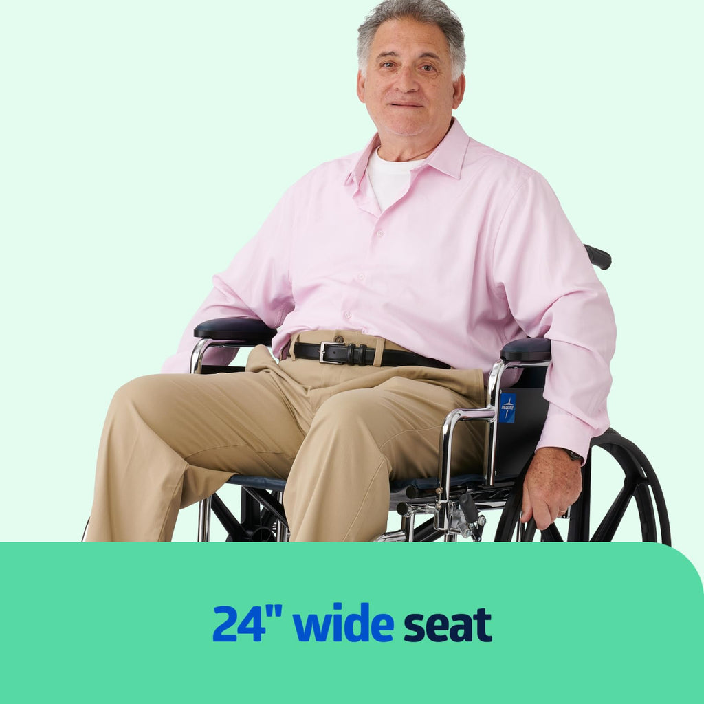 Extra-Wide Bariatric Wheelchair with 24" Wide Seat Z984