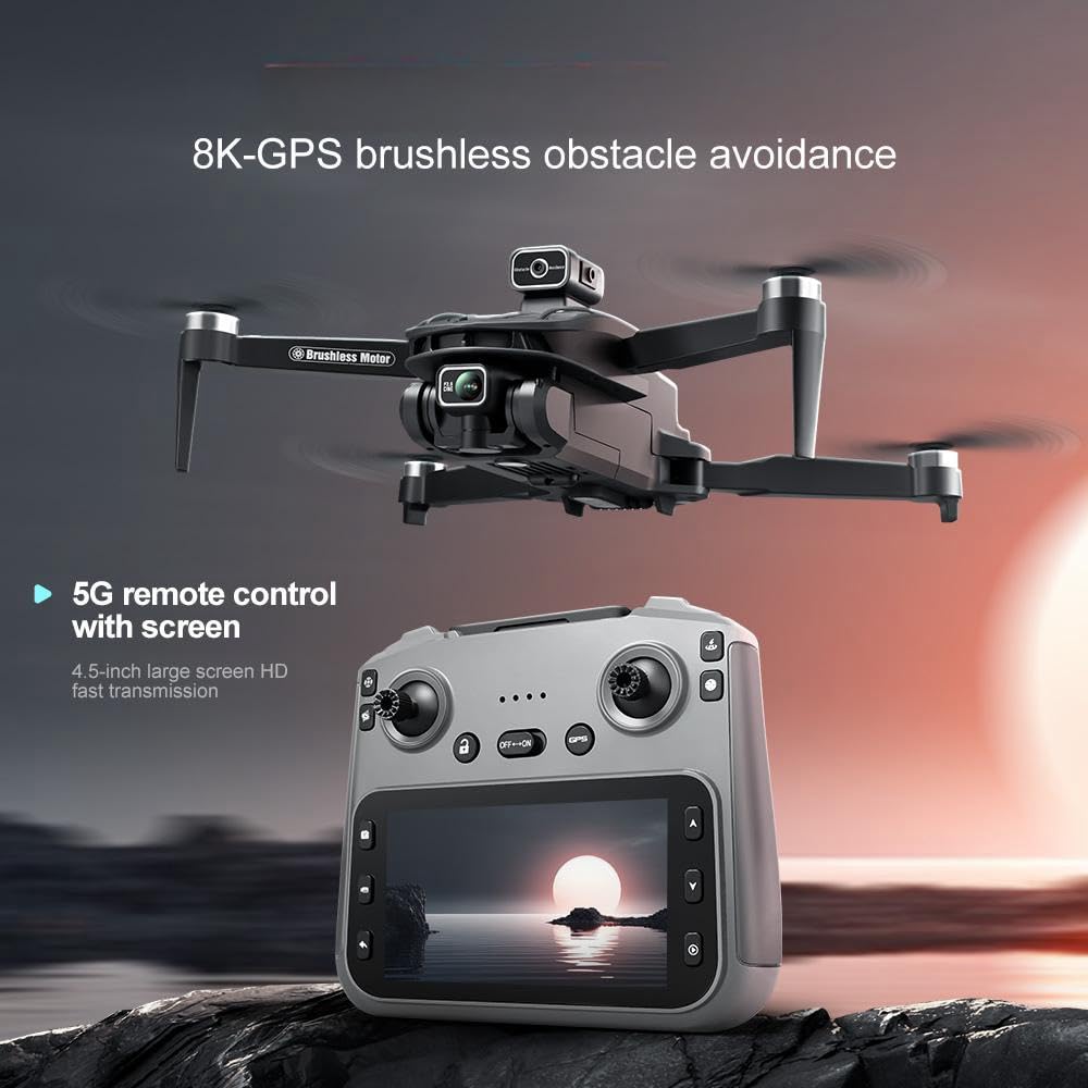 4K Camera GPS Drone with 4.5" LCD Controller B541