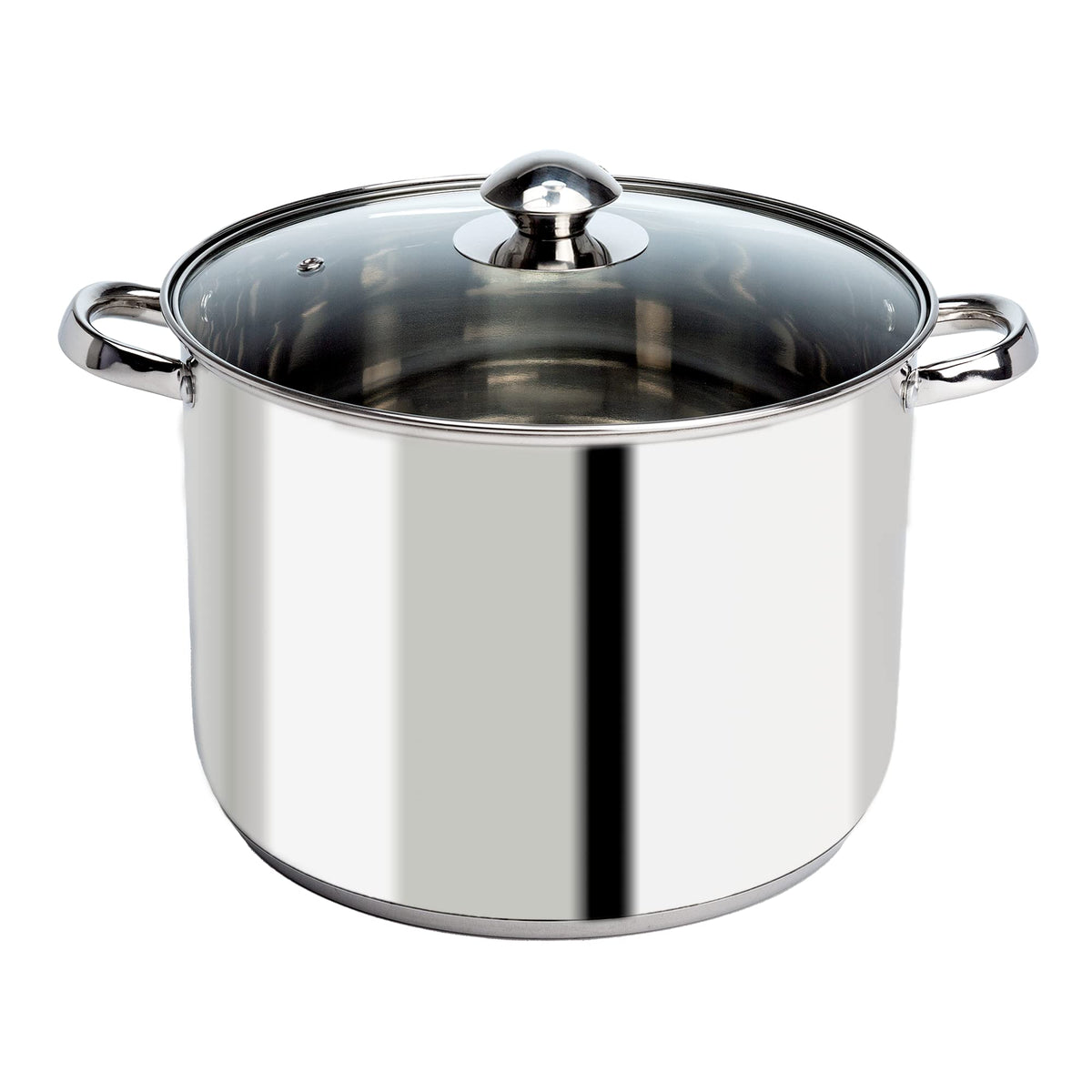 Stainless Steel 8-Quart Stock Pot with Glass Lid B96335