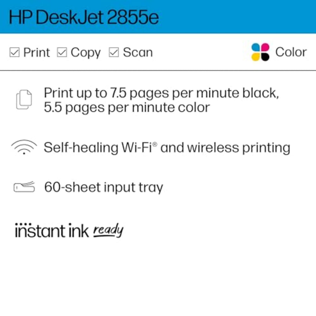 Wireless All-in-One Color Inkjet Printer, Scanner, Copier P67049