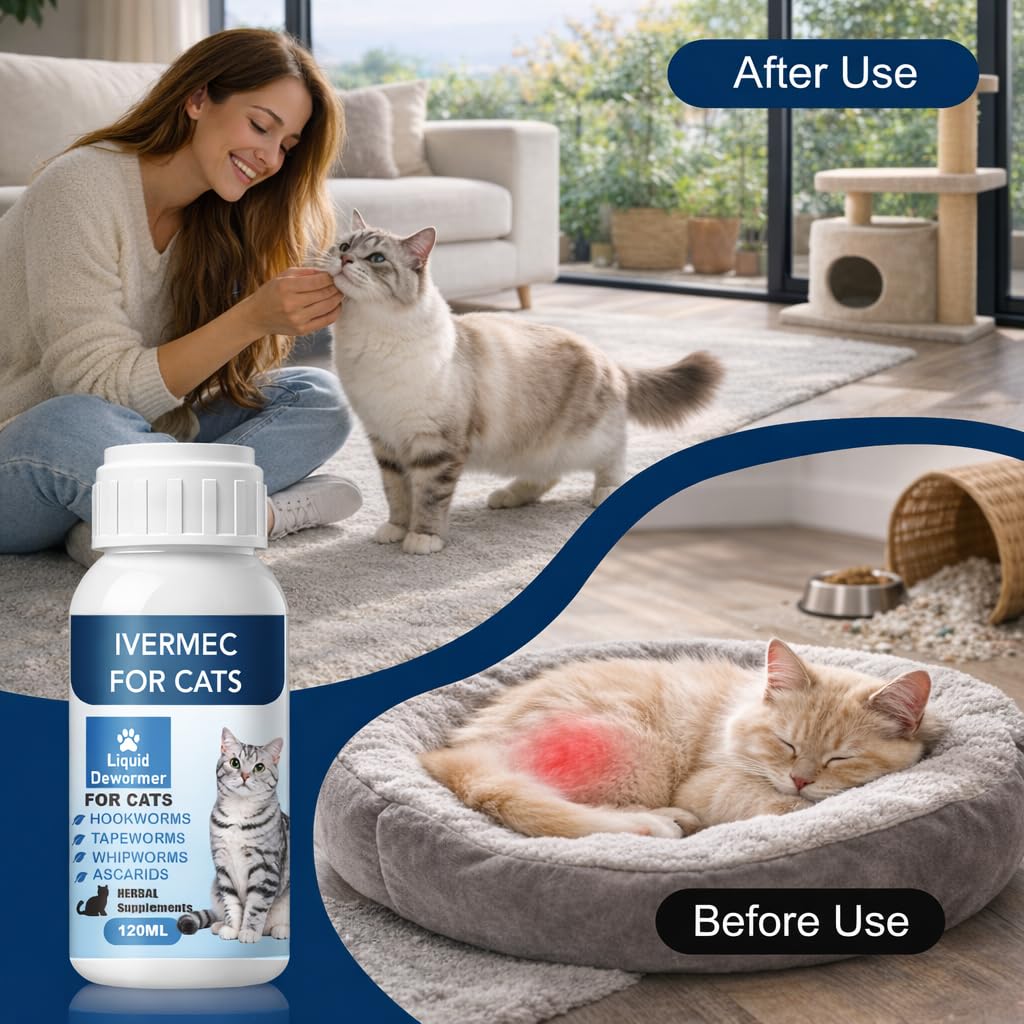 Broad Spectrum Cat Dewormer Liquid 4 oz E28207