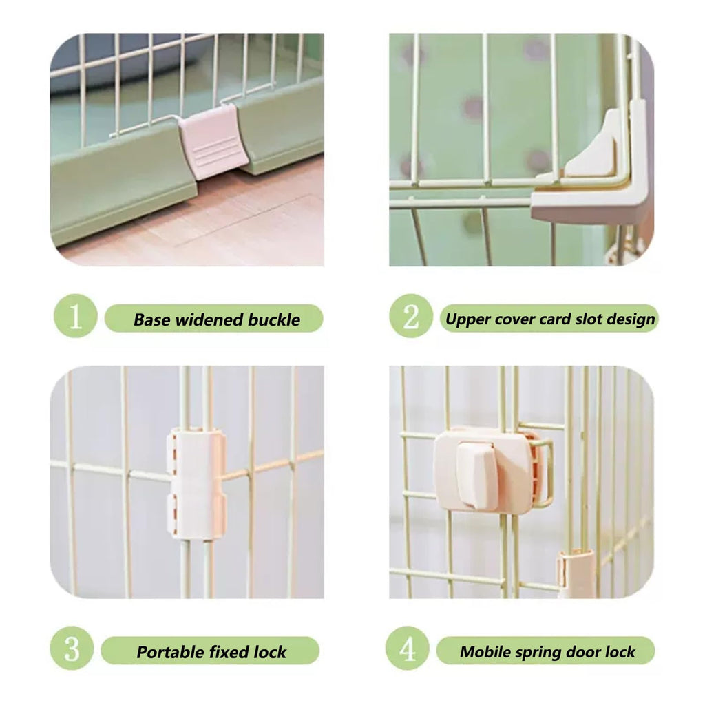 3/4-Tier Cat Cage Playpen with Hammock E36957