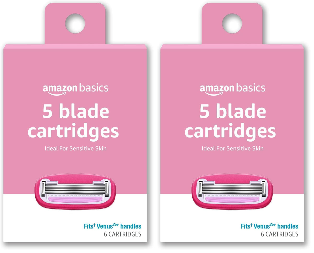 5-Blade Razor Refills, 6 Cartridges (Pack of 2) J67895