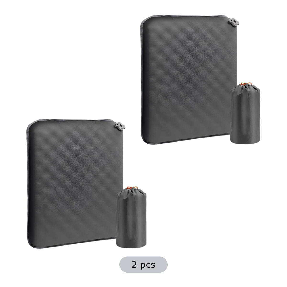 2 Pcs Inflatable Seat Cushion Lightweight Nylon TPU X741