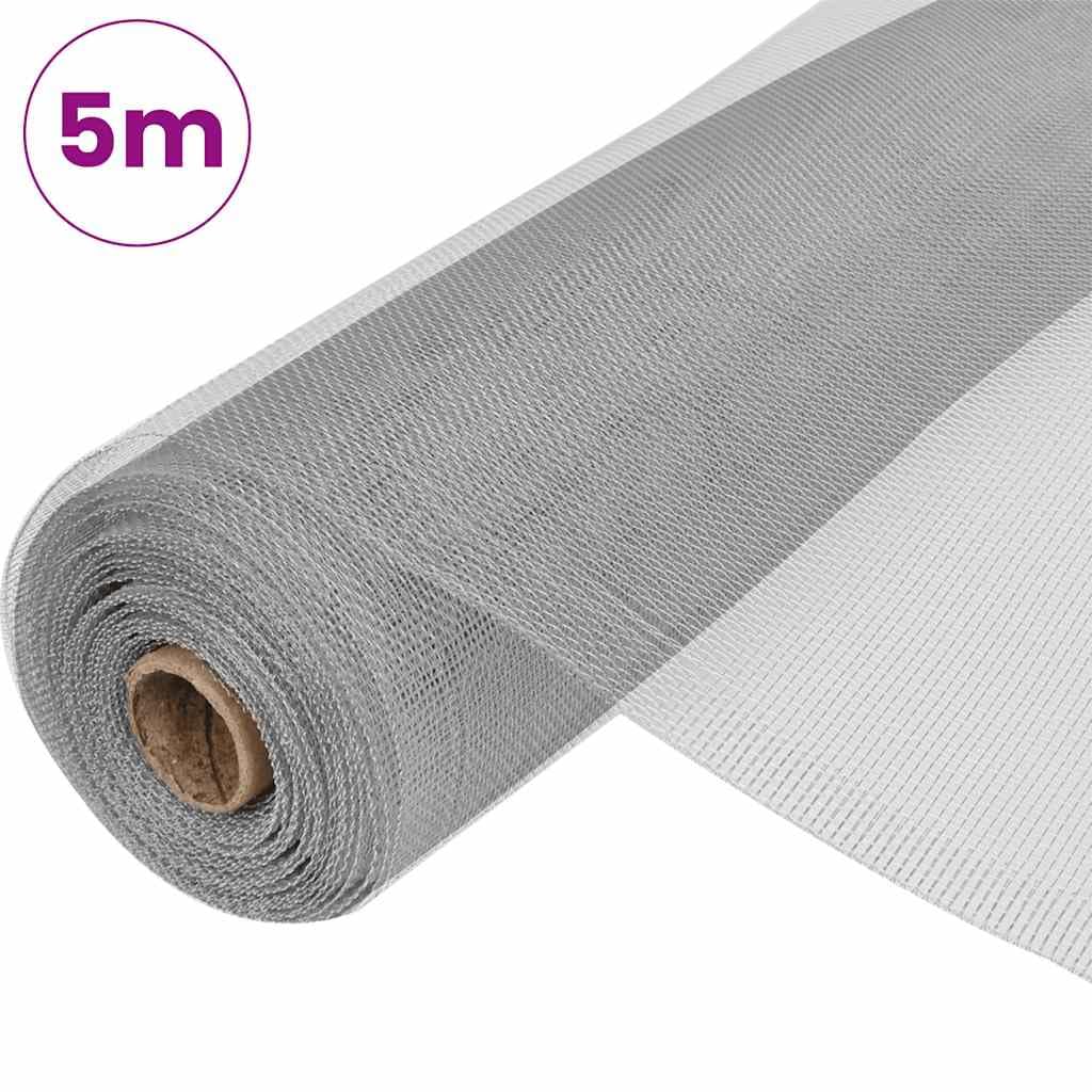 Aluminum Mesh Screen 39.4"x196.9" Silver T6234