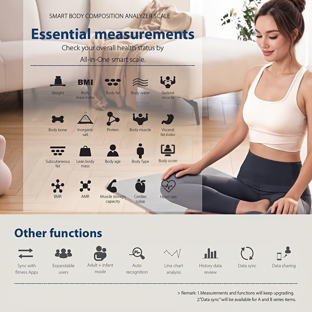 Smart Body Weight & Fat Scale with App R177