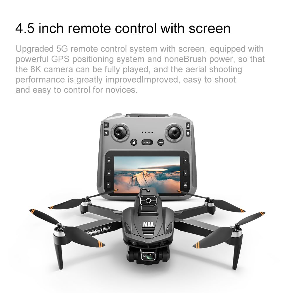 4K Camera GPS Drone with 4.5" LCD Controller B541