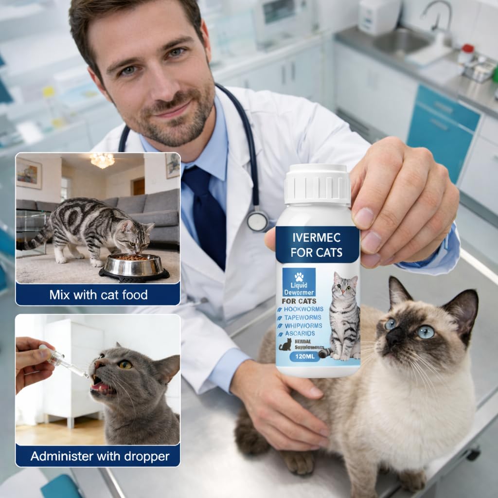 Broad Spectrum Cat Dewormer Liquid 4 oz E28207