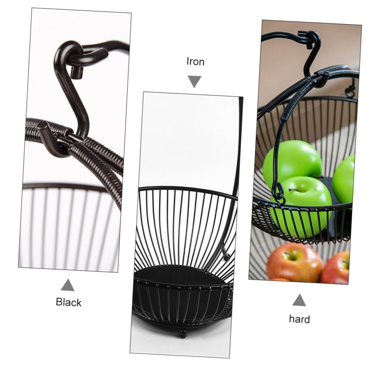 Double Layer Iron Fruit Basket E544336