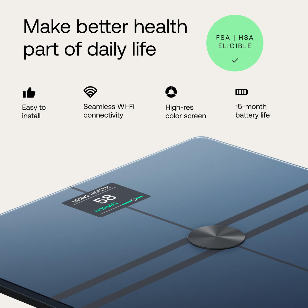 Wi-Fi Bluetooth Body Weight Scale Y76099