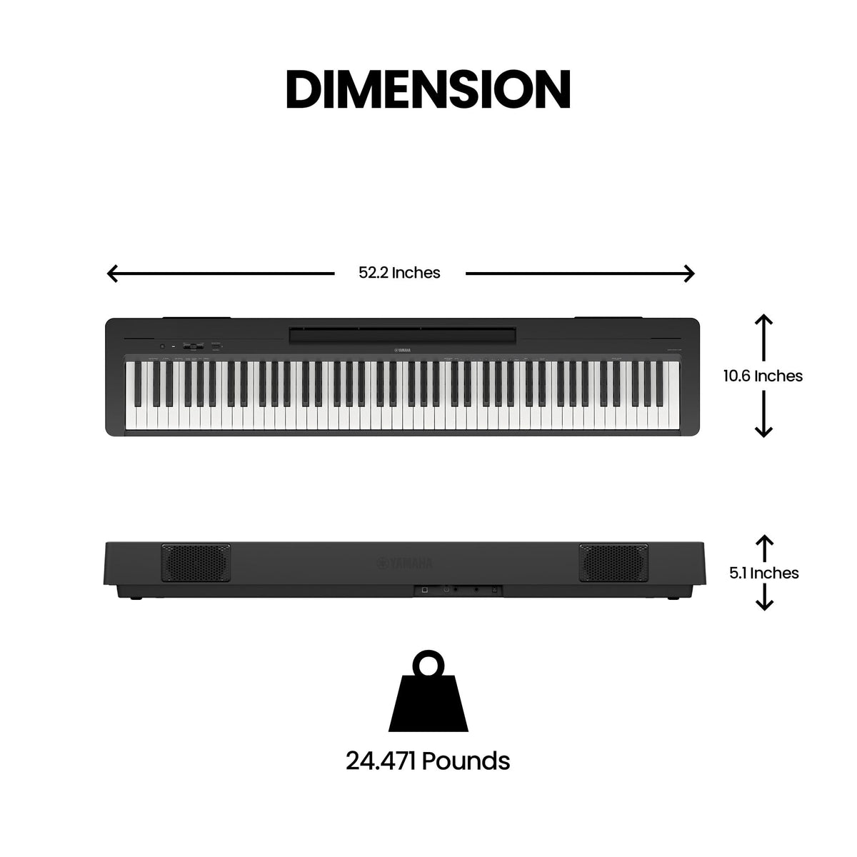 88-Key Digital Piano with Weighted Keys B770941
