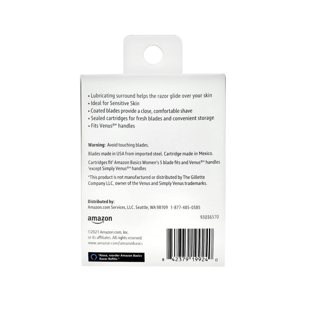 5-Blade Razor Refills, 6 Cartridges (Pack of 2) J67895