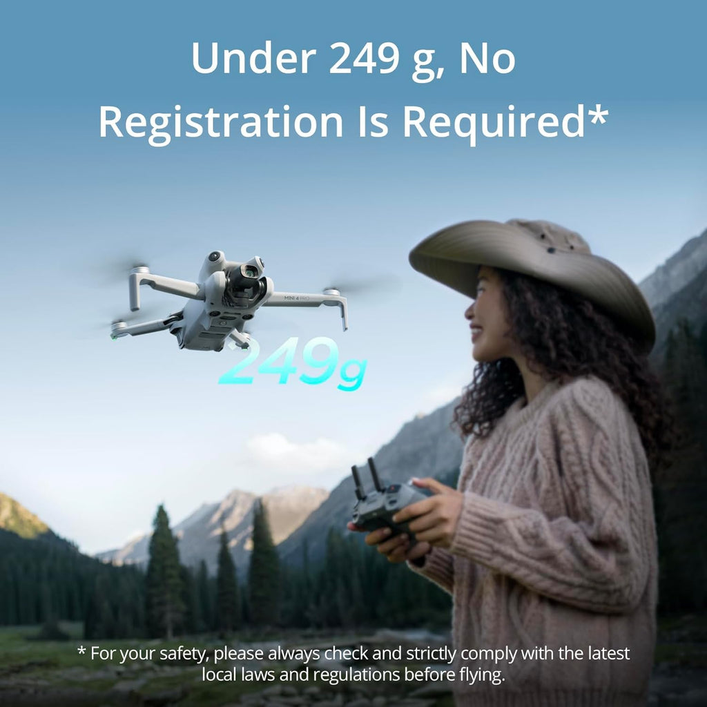Folding Drone with 4K HDR Camera, Under 249g, 3 Batteries B285