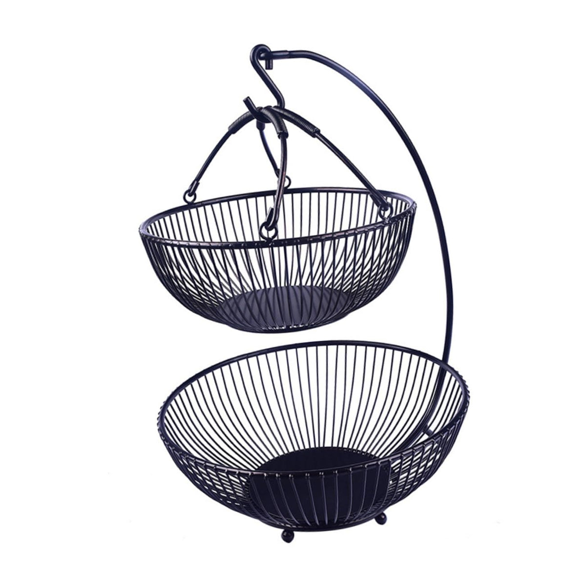 Double Layer Iron Fruit Basket E544336