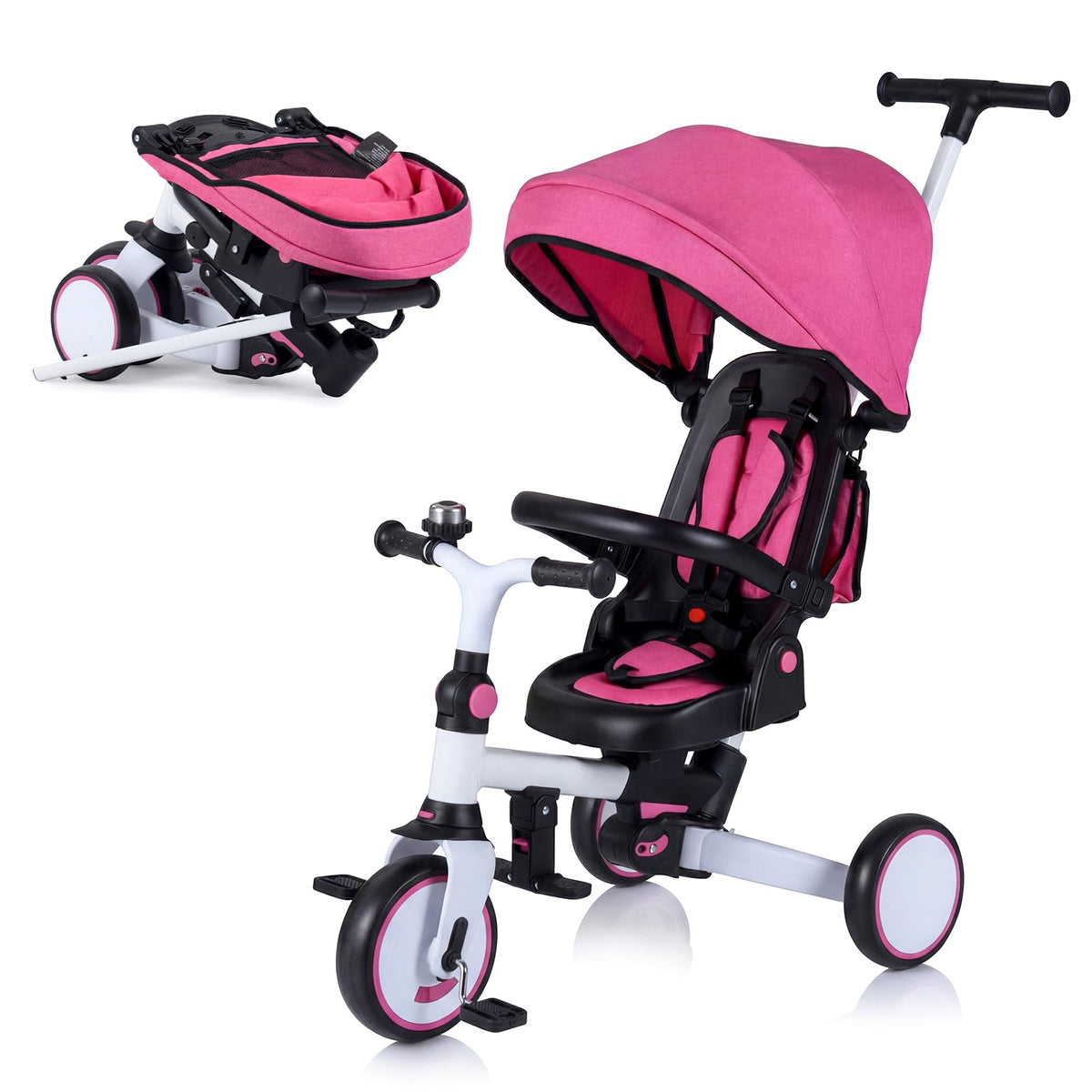 Kids 8-in-1 Folding Tricycle Y959