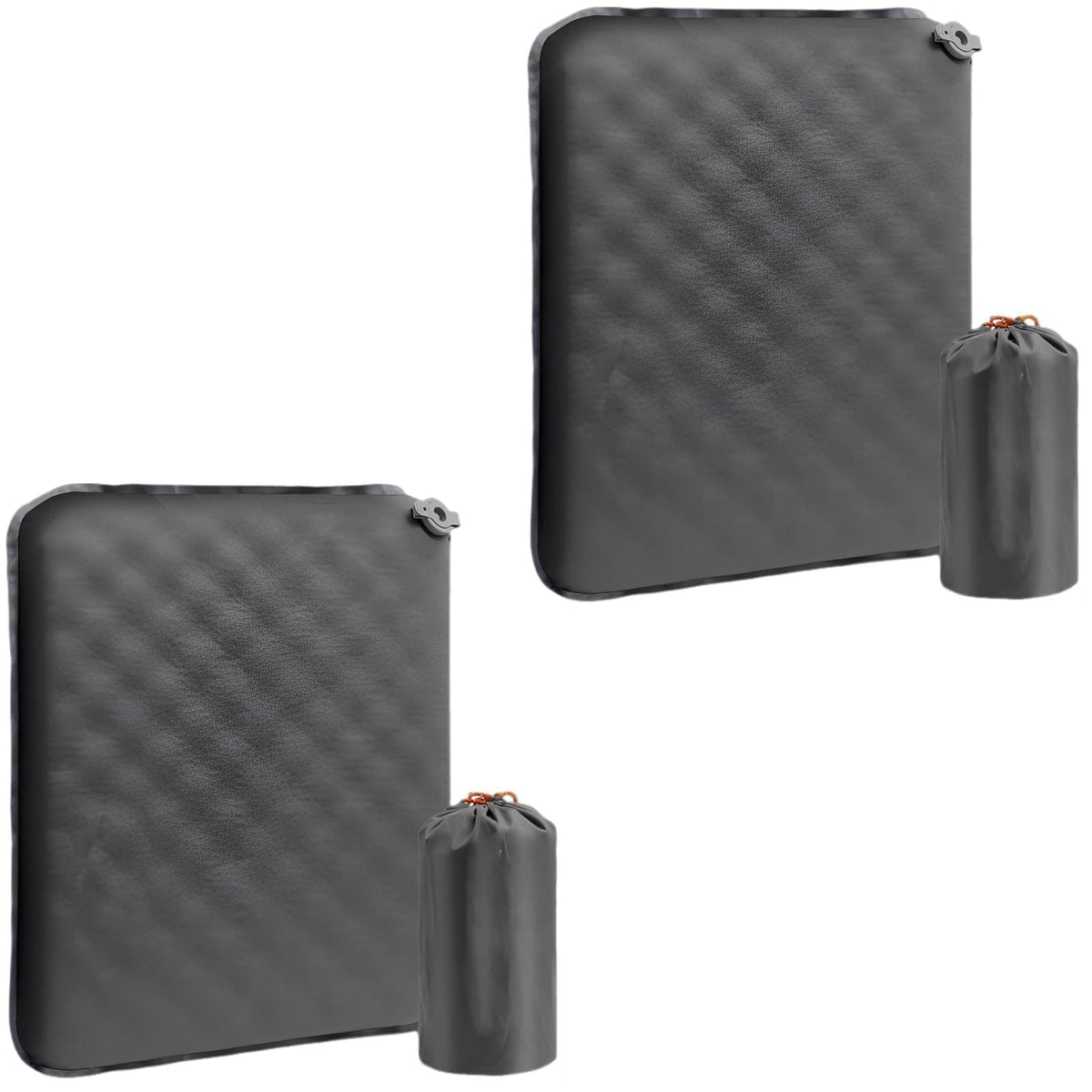 2 Pcs Inflatable Seat Cushion Lightweight Nylon TPU X741