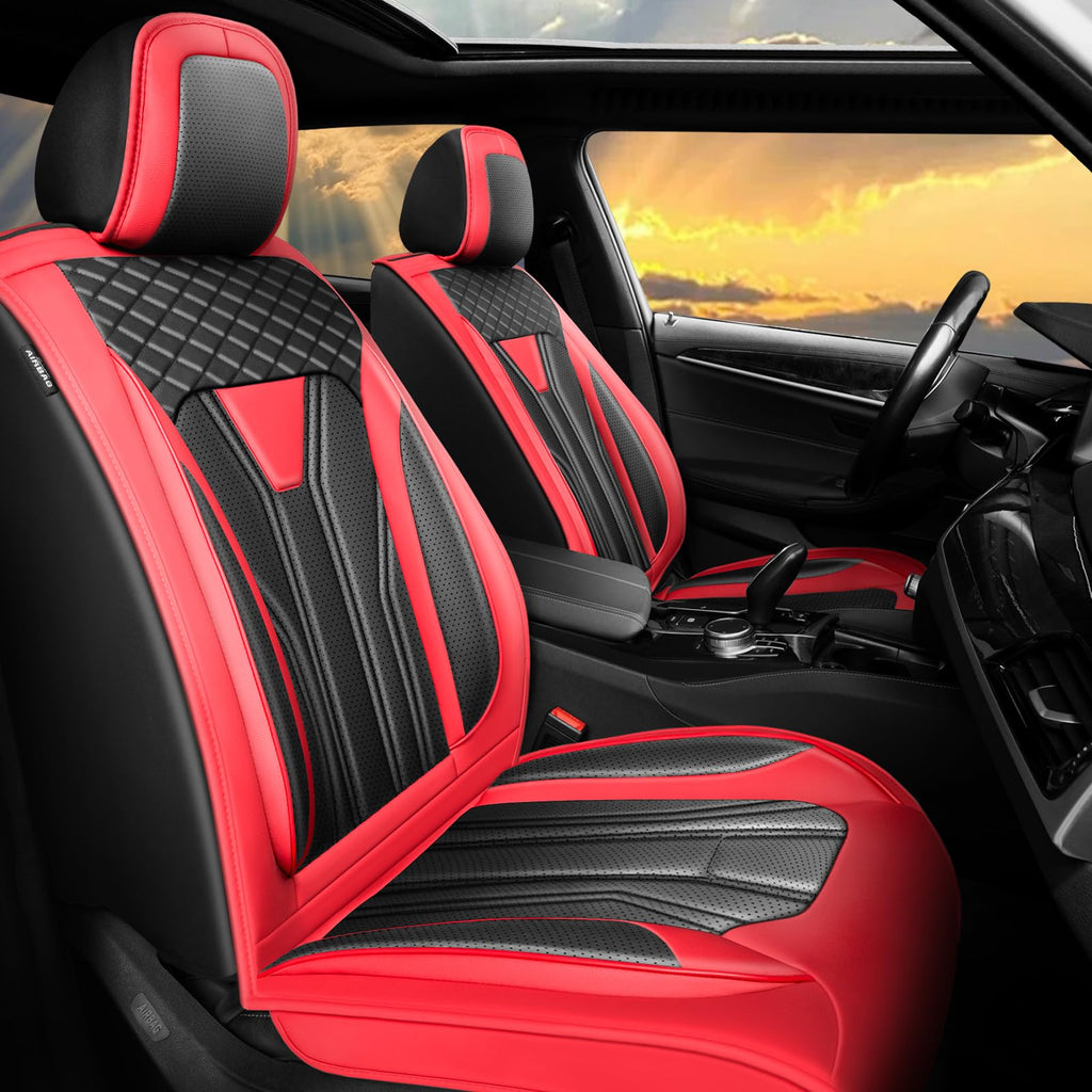 Red & Black Car Seat Covers X764