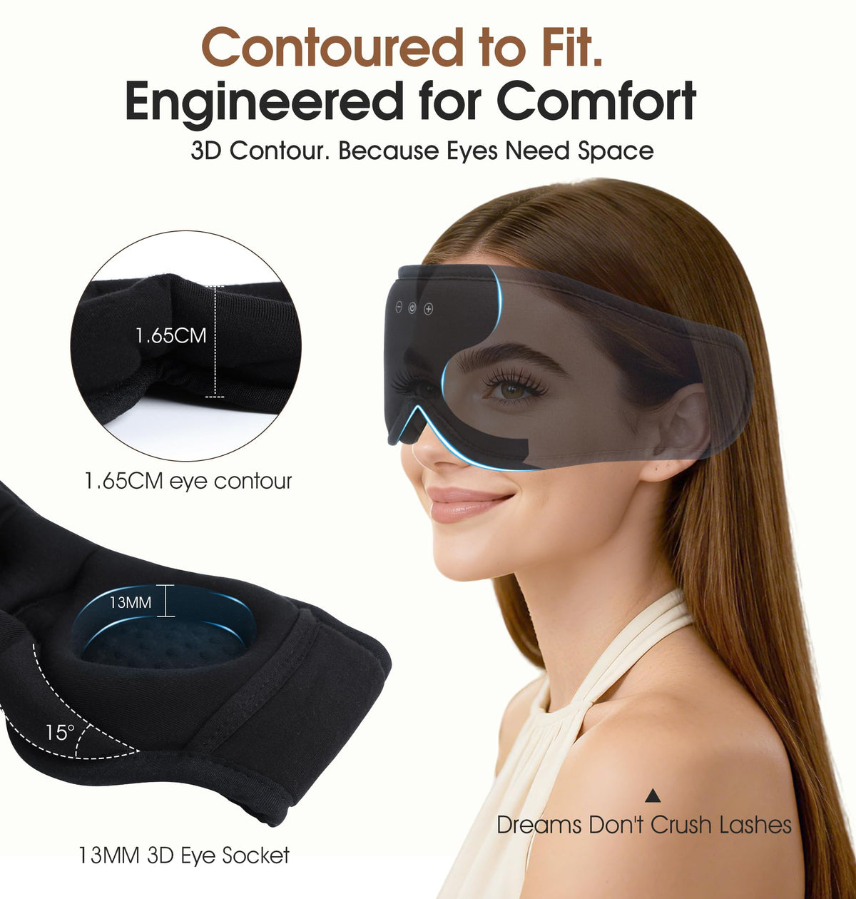 Bamboo Cotton Bluetooth Sleep Mask K9983
